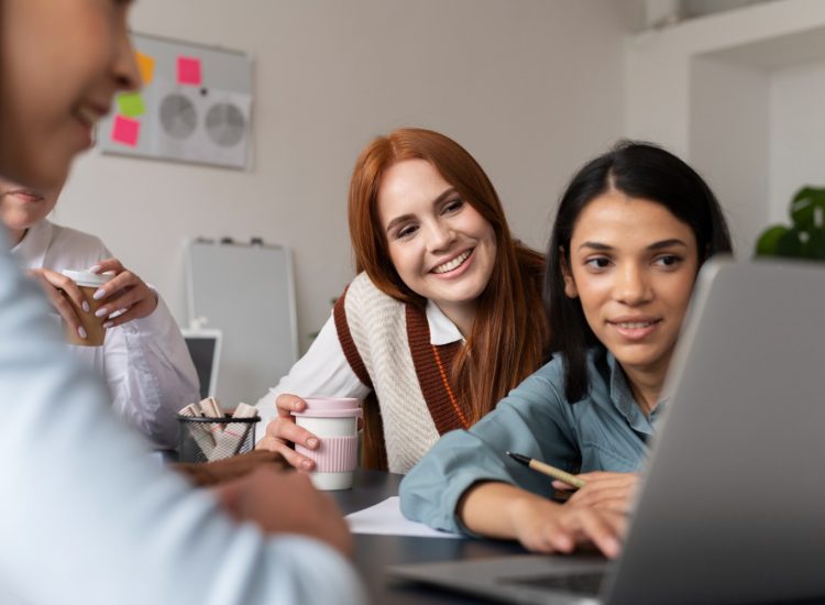 Office workers working together as a team (3)