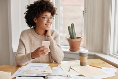 Female Consultant Working